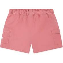 Hurley Girls' Pull On Cargo Shorts - Sunset Coral - View 2