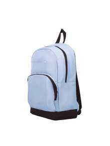 Mochila juvenil. tamaño. 28x43x15 con bolsa interna para laptop. diseño único, de moda, ligera y versátil, perfecta para estudiantes, ideal para uso diario, salidas, viajes, escuela - Celeste - Ver 3