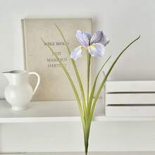 1PC Artificial Iris Flower, Faux Flower For Wedding, Hotel, Homestay, Home Decor, Vase Arrangement Floral Material - 1 Piece - View 13