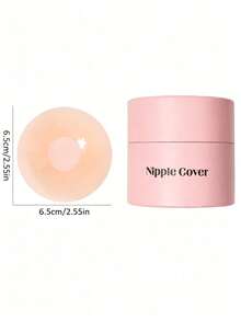 vfvQueen 2/6/12pcs Gift Box Set Women's Reusable Silicone Invisible Nipple Covers, Breast Pads With Travel Case - Multicolor - View 3