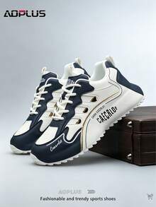 AoPlus Four Seasons New Men's Shoes Versatile Sneakers Non-Slip Breathable Casual Shoes Fashion Hot Selling Men's Board Shoes - 藍白色 - 查看 5