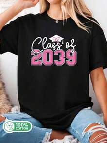 Class_of_2039_Future_Graduation_T-Shirt - 黑色 - 查看 1
