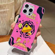 Funda para móvil Good Vibes con pirámide ocular y setas, compatible con fundas para iPhone de Apple y . Fabricada en TPU, protege eficazmente tu teléfono de golpes y caídas. - transparente - Ver 2