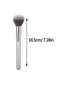 1 cây cọ má hồng & phấn, cọ tạo khối lấy phấn đều, cọ trang điểm lông mềm, dụng cụ trang điểm cầm tay cho người mới bắt đầu - Bạc - Xem 8