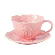 Asymmetric Hand-Painted Floral Glazed Ceramic Mug, Milk Cup, Coffee Cup And Saucer Set, High-Quality Cup, Teacup, Water Cup, Cup And Saucer Set - Multicolored Flower-shaped Cups, Bowls and Plates - View 10