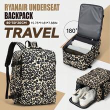 40x20x30厘米 Wizz Air Ryanair 客舱背包，配有真空压缩袋和手动充气泵，鞋袋、可折叠座椅和客舱收纳袋，适合短途旅行，男女通用简约设计。轻便旅行装备，返校季礼物 - 彩色 - 查看 14
