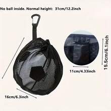 Portable Football Mesh Bag, Multi-Functional Drawstring Sports Mesh Bag, Foldable Football Mesh Bag, High-Quality Drawstring Sports Ball Bag Suitable For Basketball, Water Polo, Football, Volleyball. (Bag Only) - Multicolor - View 5