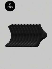 Calcetines gruesos de invierno para hombre en blanco y negro, de moda, casuales y cómodos, anti-olor, adecuados para deportes al aire libre, correr y fitness - Multicolor - Ver 3