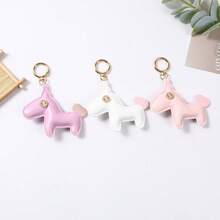 1Pc Cute Horse-Shaped Keychain, Animal Bag Charm, Backpack Ornament, Teacher's Day Thanksgiving Christmas Gift - Multicolor - View 4