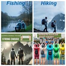 4/1pc Random Color Ball-Shaped Disposable Raincoat, Portable Compressed Ball-Style Thickened Rain Poncho For Adults, Outdoor Travel Emergency Raincoat - Multiple Styles - View 5