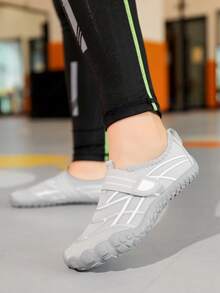 New Multifunctional Children's Casual Shoes Suitable For Indoor And Outdoor, Beach Water Shoes For Boys And Girls, Multiple Colors Available, Rubber Sole, Breathable Quick-Dry Upper - Grey - View 6