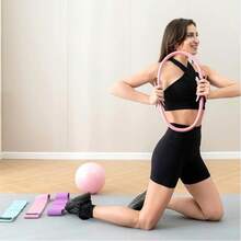1PC Pilates Ring Set, 38CM Pilates Ring, Mini Ball, 3 Resistance Bands And Yoga Ball Kit, Home Body Shaping Arm, Thigh And Core Training Set - Multicolor - View 2