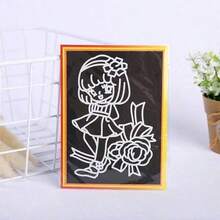 50pcs DIY Scratch Art Set, Includes Art Paper, Magic Painting Paper, Scratching Tools And Wooden Scratching Pens, Creative Coloring Handmade DIY Painting Set - Multicolor - View 6