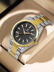 GUSALAI Men's Quartz Watch Zinc Alloy Calendar Wristwatch Casual Multi-Color Suitable For Daily Wear Valentine's Day Gift Birthday Gift First Choice - one-size - View 13