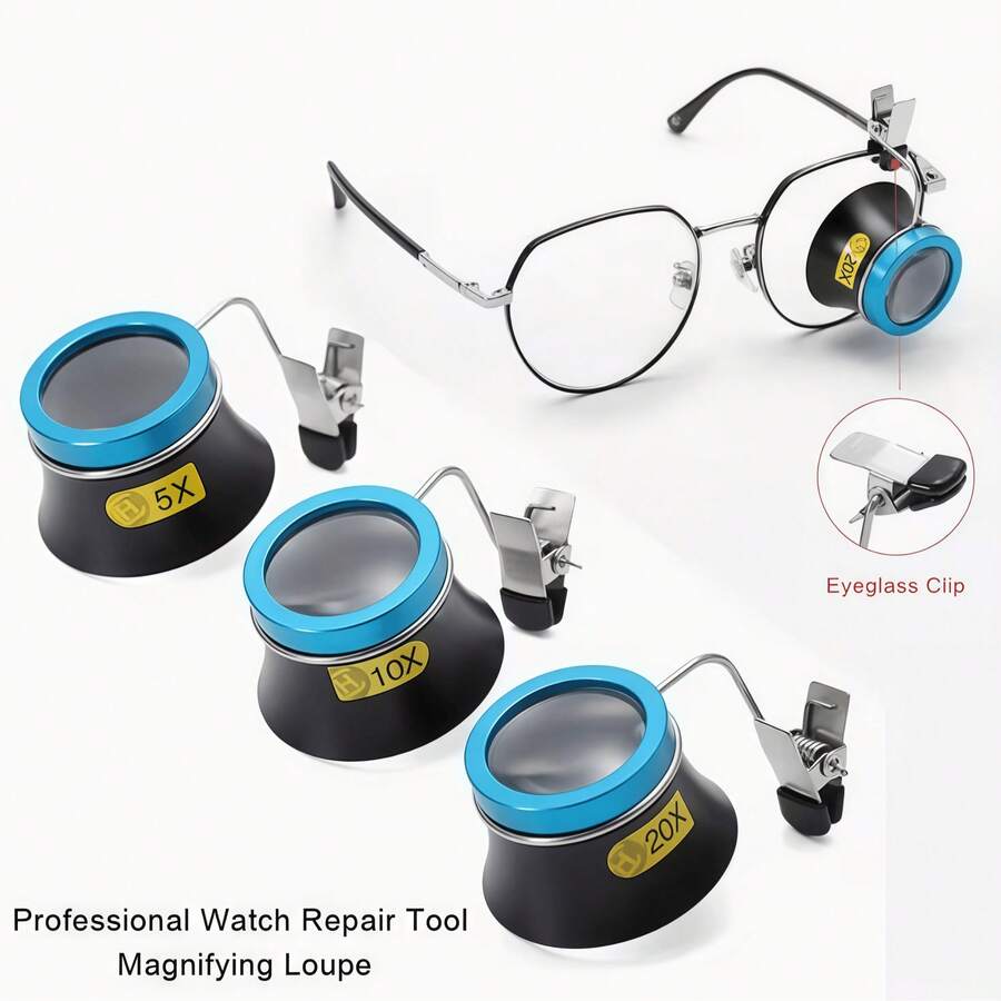 1PC Computer Phone Magnifier - 5/10/20X Clip-On Magnifying Glass Watch Repair Tool Eyepiece Magnifier, Precision Work Assistant Tool, Detailed Inspection Tool, Lightweight Magnifier, Ergonomic Design, Scratch-Resistant Lens, High-Quality Optics, Handheld Magnifier, Inspection Tool, Hobbyist, Jewelry Maker, Magnifying Glass, Jewelry Magnifier, Jewelry Magnifier, Jewelry Ring, Gemstone