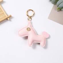 1Pc Cute Horse-Shaped Keychain, Animal Bag Charm, Backpack Ornament, Teacher's Day Thanksgiving Christmas Gift - Multicolor - View 8