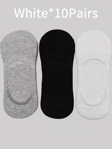 Mixed Colors Invisible Socks, Suitable For Matching With Sneakers - Multicolor - View 4