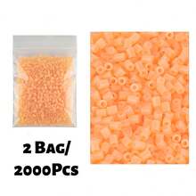 2000+ Stück Candy-Farben Y-Serie 2,6mm Perlen-Nachfüllung, einzeln verpackt, DIY-Anhänger Schlüsselanhänger, Schmuckherstellung Bastelbedarf, Abschlusszeit Schulanfang, Weihnachten, Party-Geburtstagsgeschenke, Mehrfarbige 2,6mm Perlen-Nachfüllset - 2,6 mm Puzzleperlen - Übersicht 17