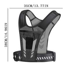 Chaleco de hidratación para correr, mochila ligera con bolsa de hidratación, apta para senderismo al aire libre, carreras de trail, ciclismo, montañismo, mochila con bolsa de agua para hombres (solo mochila) - Negro - Ver 3