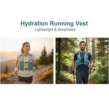Running Vest With Phone Pocket Lightweight Adjustable Jogging Vest Marathon Run Vest With Pockets For Women Men - Baby Blue - View 3