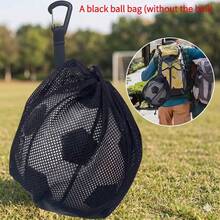 Portable Football Mesh Bag, Multi-Functional Drawstring Sports Mesh Bag, Foldable Football Mesh Bag, High-Quality Drawstring Sports Ball Bag Suitable For Basketball, Water Polo, Football, Volleyball. (Bag Only) - Multicolor - View 1