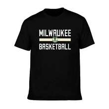 Milw-Aukee--Ks Men's T-Shirt, Soft And Stretchy Cotton, Round Neck, Comfortable Slim Fit, Breathable And Durable, Basic For Everyday Wear, Office Or Casual Outings - 黑色 - 查看 7