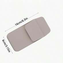 Minimalist Modern PU Leather Eyebrow Pencil Case With Fixed Pen Clip, Portable Brow Liner Storage Sleeve For Daily Commute, Travel, Makeup Artist On-Go Touch Up & Vanity Desk Organizer - Multicolor - View 4
