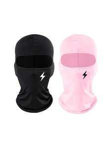 Set Topi Balaclava Unisex Warna Polos 1/2 Buah, Penutup Kepala Lubang Tunggal, Masker Wajah Penuh untuk Bersepeda, Cocok untuk Pemakaian Sehari-hari dan Aktivitas Luar Ruangan - Gaya 2 - View 22