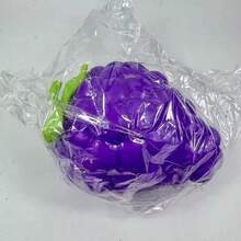 1pc Extra Large Purple Grape Squeeze Toy, TPR Material Realistic Vegetable Slow Rebound Stress Relief Ball, Squishy Stress Toy, Birthday Gift, Christmas Gift, Halloween Gift, Perfect Gift, Collectible [OPP Bag] - Multicolor - View 11
