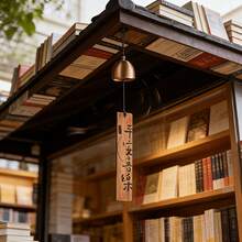 Japanese Style Wind Chime, Copper Bell With "Peace And Joy" Tag, Zen Garden Decor Suitable For Home, Yard, Balcony, Meditation Room, Unique Housewarming Gift - Multicolor - View 9