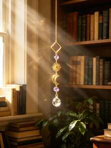 1pc Dreamy Amethyst Prism Suncatcher, Rainbow Maker Window Hanging Decor, Suitable For Room, Home, Bedroom, Wall, Patio And Outdoor Decoration, Ideal Gift For Birthday, Graduation, Mother's Day, Valentine's Day And Christmas, Perfect Gift For Female Friends - Multiple Styles - View 7