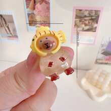 12pcs Cute Kapibala Shoe Flower Decorations, Fit For Summer Cute Slippers Decoration Clips, Transparent Cartoon Cute 3D Unisex Shoe Accessories - Brown - View 7