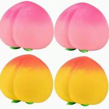 1 pieza Juguete antiestrés nuevo, juguete de apretar melocotón extragrande, juguete de goma suave con rebote lento para adultos, juguete antiestrés para desahogo y dedos - Regalo de cumpleaños - Regalo ideal - Regalo sorpresa - Regalo de vacaciones - Regalo para parejas - Regalo - Regalo de Navidad - Regalo exquisito para entusiastas de juegos - Regalo - Apretar - Esencial antiestrés - Squishy - Multicolor - Ver 5