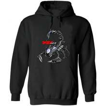 [European Cross-Border Size] Sweatshirt Inspired By The Scorpion Of The Japanese YZF R1 Motorcycle - Black - View 4