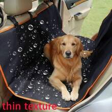 1pc Waterproof Tested Pressurized 210D Lightweight Oxford Fabric Car Pet Mat, Dirt-Resistant Waterproof Back Seat Pet Mat, Casual Comfortable Convenient Black With Colorful Edge, 1pc Pet Travel Car Waterproof Pet Mat - Multicolor - View 3