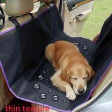 1pc Waterproof Tested Pressurized 210D Lightweight Oxford Fabric Car Pet Mat, Dirt-Resistant Waterproof Back Seat Pet Mat, Casual Comfortable Convenient Black With Colorful Edge, 1pc Pet Travel Car Waterproof Pet Mat - Multicolor - View 2