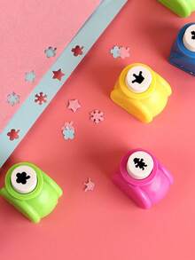 12/6/2pcs Mini Embossing & Punching Tool Set, Mixed Colors & Styles Creative Portable Paper Craft Cutting & Embossing Tools, Suitable For Scrapbooking, DIY Photo Albums, Greeting Cards And Planner Decoration, Back To School Stationery DIY Handmade Supplies - Mixed - View 4