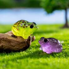10/30/50pcs DIY Glow-In-The-Dark Toads, Mini Resin Animals, Glow-In-The-Dark Toads, Perfect For Birthday Gifts, Stocking Stuffers, Party Favors, Classroom Rewards, Prank Games, Landscape Gardens, Desk Decor And Car Accessories! - Multicolor - View 5