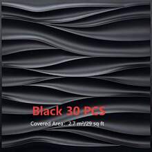 3D PVC牆面板 11.8 x 11.8 英吋，無味材質，輕量且易於安裝，防火、防水防潮，易清潔，適用於居家、房間、浴室、臥室、客廳牆面裝飾，附專用雙面膠，可將壁紙轉化為自黏式牆面板，可貼個性化壁紙打造牆面藝術，適合婚禮新家裝飾與舊屋翻新 - C - 查看 18