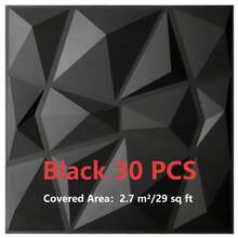 3D PVC牆面板 11.8 x 11.8 英吋，無味材質，輕量且易安裝，防火防水防潮，易清潔，適用於居家、房間、浴室、臥室、客廳牆面裝飾，附專用雙面膠，可將壁紙轉化為自黏式牆面板，可貼個性化壁紙打造牆面藝術，適合婚禮新家裝飾與舊屋翻新 - A - 查看 16