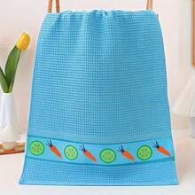 1/2/6pcs,100% Cotton Waffle Checkered Kitchen Tea Towels Large Size Ultra Soft Highly Cloth For Dishwashing Kitchen Cleaning - Multicolor - View 7