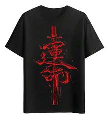 Red Sword T-Shirts With Power Symbol - White - View 6
