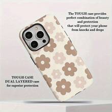 [Ships From Germany/France/Spain/Italy]Phone Case - Stylish And Cool 2-In-1 Screen Protector Phone Case With Floral Pattern. Durable Double-Layer Design, Drop-Proof, Making It The Perfect Birthday/New Year Gift For Friends And Family. Compatible With Apple 11-17 Pro/Max/Plus/Air And Galaxy S21-S26 Ultra. Drop-Proof, Wear-Resistant, And Anti-Yellowing, Making It An Ideal Gift. - 1 Image - View 5