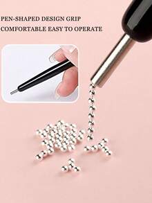 Set di strumenti per arte di unghie con perla rotonda da 5 mm e doppia estremità magnetica, adatto per design di unghie con effetto onda d'acqua e occhio di gatto fai-da-te e decorazioni lucide, strumento ausiliario professionale per arte di unghie, crea rapidamente e facilmente l'effetto occhio di gatto sulle unghie, accessorio per salone di bellezza - Multicolore - Visualizzare 7