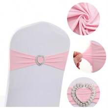 30入 彈性氨綸椅背綁帶－通用彈性椅套綁帶，適用於裝飾椅背綁帶、生日派對、婚禮派對、現場椅背裝飾及宴會派對椅飾 - A - 查看 9