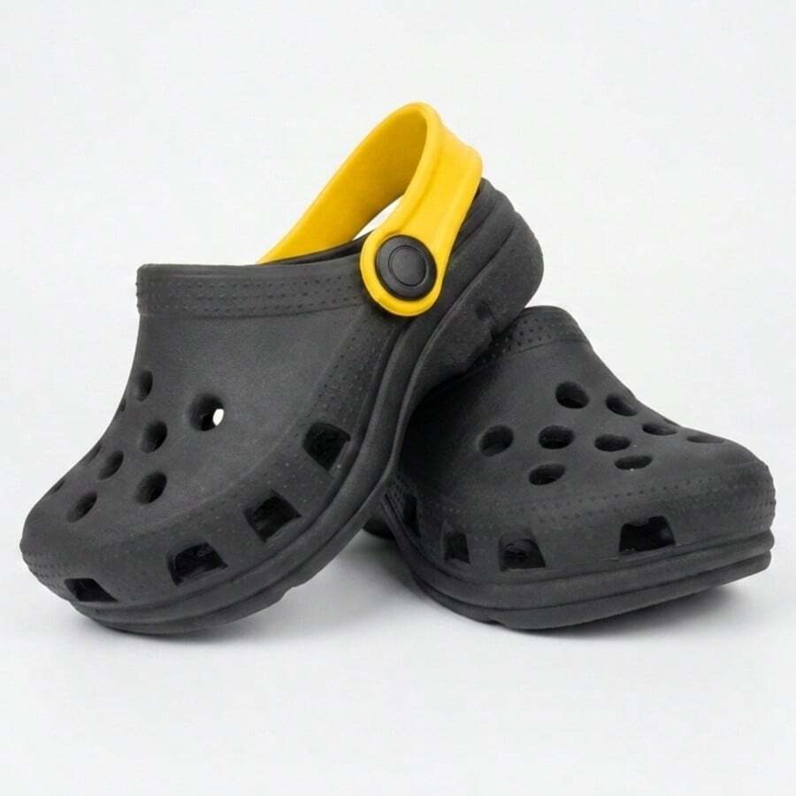 Boys' Non-Slip Sandals - Super Stylish - Black and Yellow - View 1