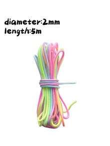 2mm/4mm Diameter, Rainbow Paracord, DIY Rope, Bracelet Weaving Rope, Outdoor Camping Rope, - Multicolor - View 8