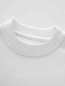 Weighing 180g, Made In Mexico. New Short-Sleeved T-Shirt For Couples, Spring/Summer Style, With A Print, Unisex Design, Ideal For Both Work And Casual Occasions. - 白色 - 查看 5