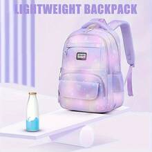 Juego de 3 piezas de mochila con estampado de copos de nieve de diamante, mochila de estudiante de gran capacidad y ligera, con múltiples compartimentos para un almacenamiento fácil, correas de hombro ajustables, cierre con cremallera, adecuada para la escuela, el transporte, los viajes, las salidas, regalo de vuelta a la escuela - conjunto de tres piezas - Ver 8
