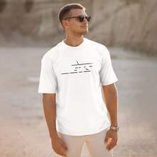 New York Jets Men's T-Shirt, Soft And Stretchy Cotton, Round Neck, Comfortable Slim Fit, Breathable And Durable, Basic For Everyday Wear, Office Or Casual Outings - 白色 - 查看 2